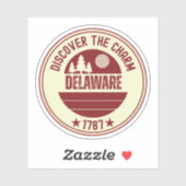 Delaware First State - DE Staats wortels Sticker (Vel)