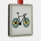 Delaware Flag Cycling Metalen Ornament (Rechts)