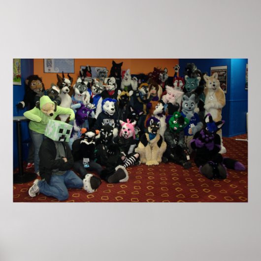 Delaware FurBowl 25 Furkoffers Group Foto Poster (Voorkant)