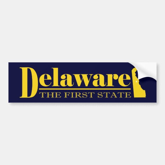 Delaware Gold Bumpersticker (Voorkant)