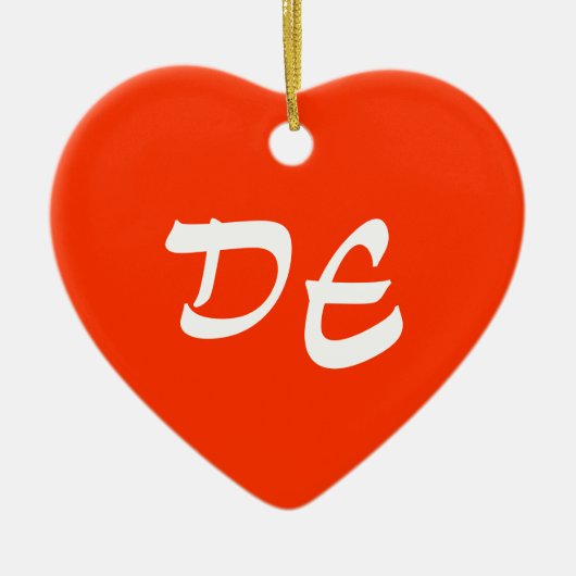 Delaware Heart Ornament (Voorkant)