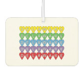 Delaware Hearts kleurrijk Luchtverfrisser (Voorkant)