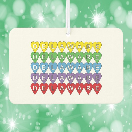 Delaware Hearts kleurrijk Luchtverfrisser