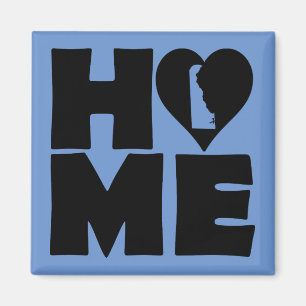 Delaware Home Heart State Fridge Magnet Magneet
