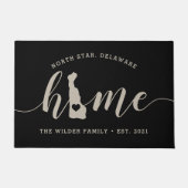 Delaware Home State Persoonlijk Deurmat (Voorkant)