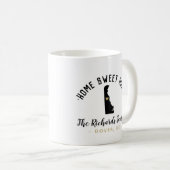 Delaware Home Sweet Home Famille Monogramme Mug (Devant droit)