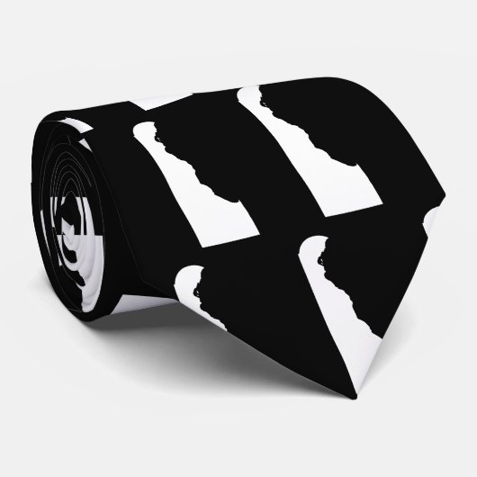 Delaware in White en Black Stropdas (Opgerold)