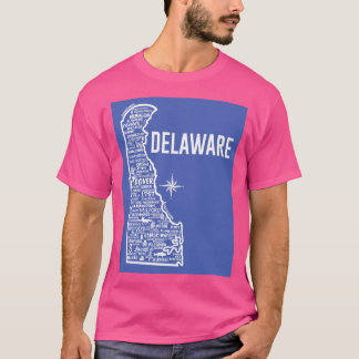 Delaware Kaart T-shirt