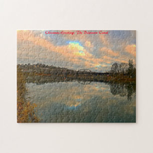Delaware Kanaal.Kerstgroeten Legpuzzel