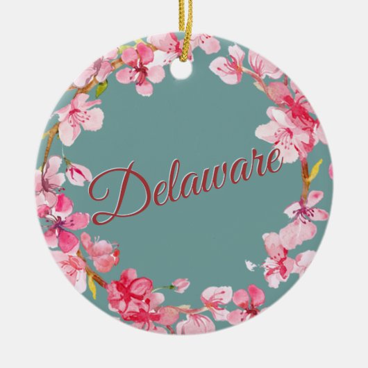 Delaware Keramisch Ornament (Voorkant)