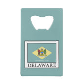 Delaware Kredietkaart Flessenopener (Voorkant)