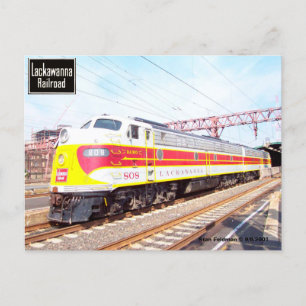 Delaware Lackawanna and Western Locomotive 808 Briefkaart