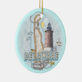 Delaware Lighthouse Keramisch Ornament (Rechts)