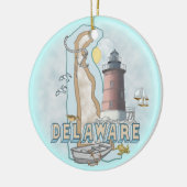 Delaware Lighthouse Keramisch Ornament (Links)