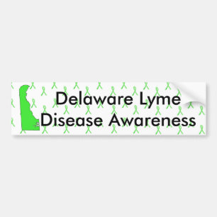 Delaware Lyme-ziekte bewustzijn bumpersticker