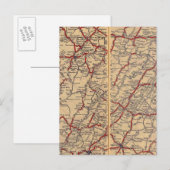 Delaware, Maryland, Virginia, West Virginia Briefkaart (Voorkant / Achterkant)