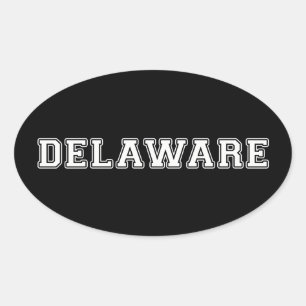 Delaware Ovale Sticker
