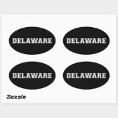 Delaware Ovale Sticker (Vel)