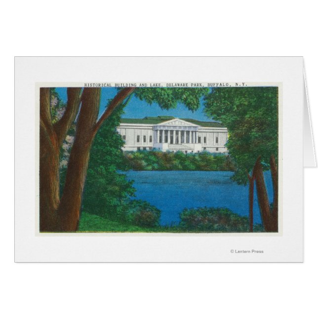 Delaware Park Historical Bldg and Lake View (Devant horizontal)
