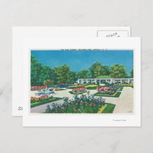 Delaware Park Roos Garden Uitzicht Briefkaart (Voorkant / Achterkant)
