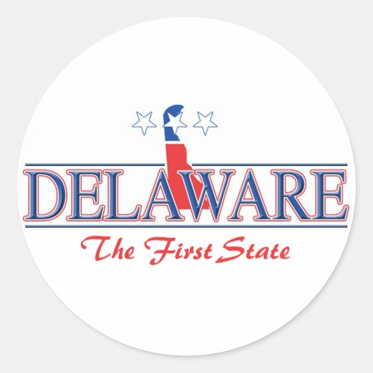 Delaware Patriottische Stickers (Voorkant)