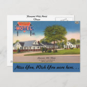 Delaware, Pleasant Hill Motel Briefkaart (Voorkant / Achterkant)