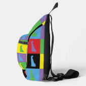 Delaware Pop Art State Pattern Sling Bag (Rechts)