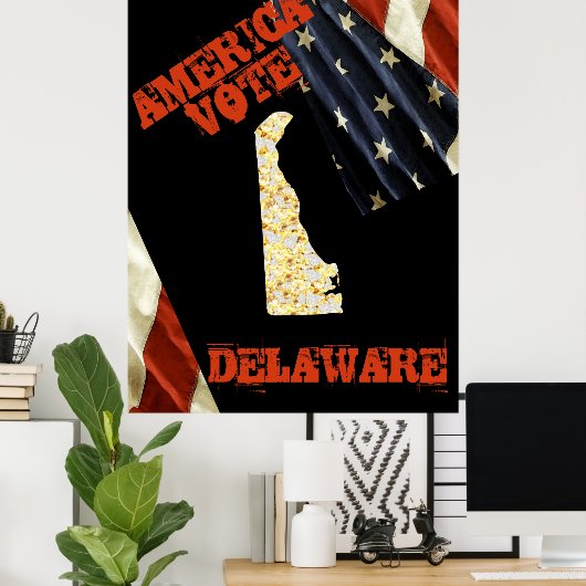 DELAWARE  POSTER (Thuiskantoor)