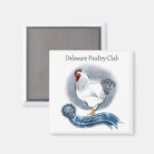 Delaware Poultry Club Magnet Magneet (Voorkant / Achterkant)