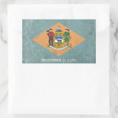 Delaware Rechthoekige Sticker (Tas)