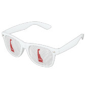 DELAWARE RED STATE RETRO ZONNEBRIL (Gekanteld)