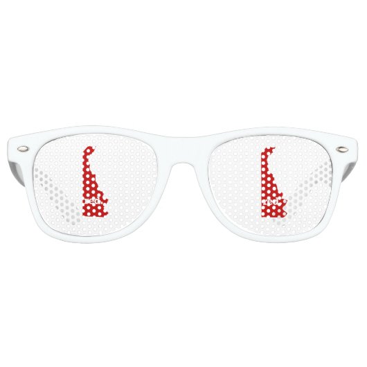 DELAWARE RED STATE RETRO ZONNEBRIL (Voorkant)