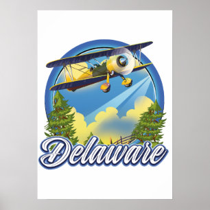 Delaware reizen logo poster