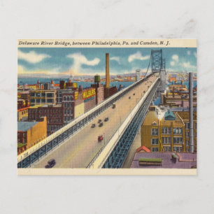 Delaware River Bridge, PA en NJ Briefkaart