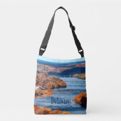 Delaware River Fall Leaves Crossbody Tas (Voorkant)