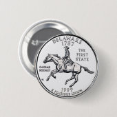 Delaware Ronde Button 5,7 Cm (Voorkant /achterkant)