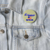 Delaware Script Pin Ronde Button 5,7 Cm (In situ)