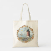 Delaware Shells Vuurtoren Tote Bag (Achterkant)