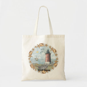 Delaware Shells Vuurtoren Tote Bag
