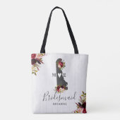 Delaware State Bestemming Rustieke Bruiloft Monogr Draagtas (Achterkant)