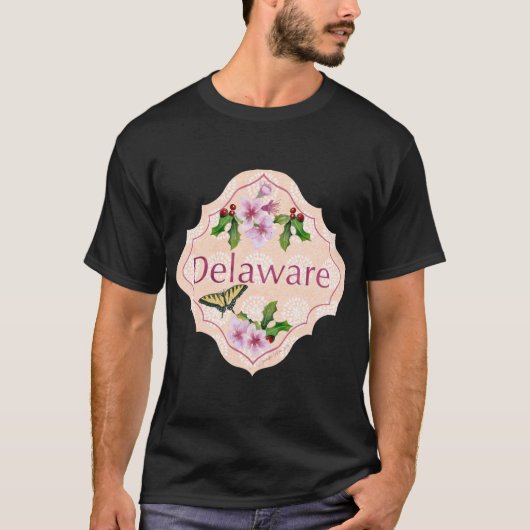 Delaware State DE Graphic for water bottle T-shirt (Voorkant)