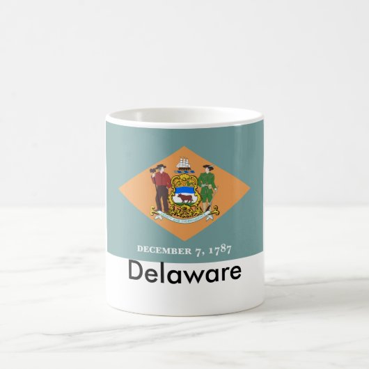 Delaware State Flag Mok (Center)