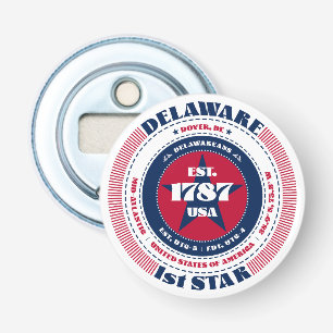 Delaware State Information Circle Button Flesopener