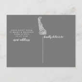 DELAWARE State Moving Announcement Post Kaart (Achterkant)