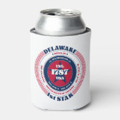 Delaware State Pride gepersonaliseerde monogram ko Blikjeskoeler (Blikje Voorkant)
