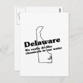 Delaware State Slogan Briefkaart (Voorkant / Achterkant)
