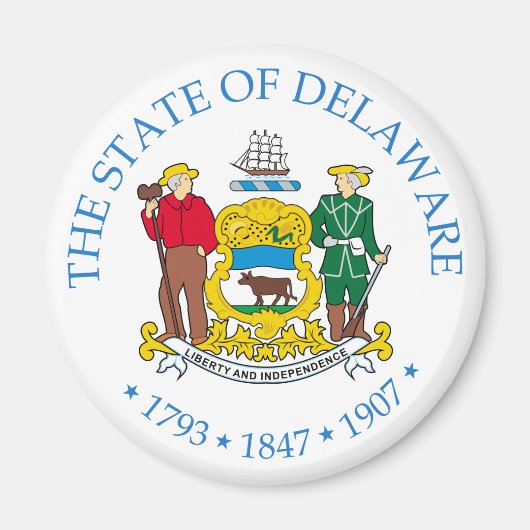 Delaware-teken Magneet (Voorkant)