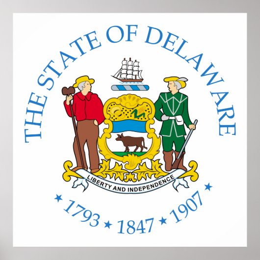 Delaware-teken Poster (Voorkant)