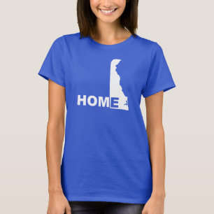 Delaware Thuis Weg Van Staat T-Shirt Tees