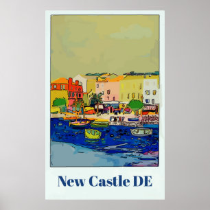 Delaware Travel Poster, bewerk tekst Poster
